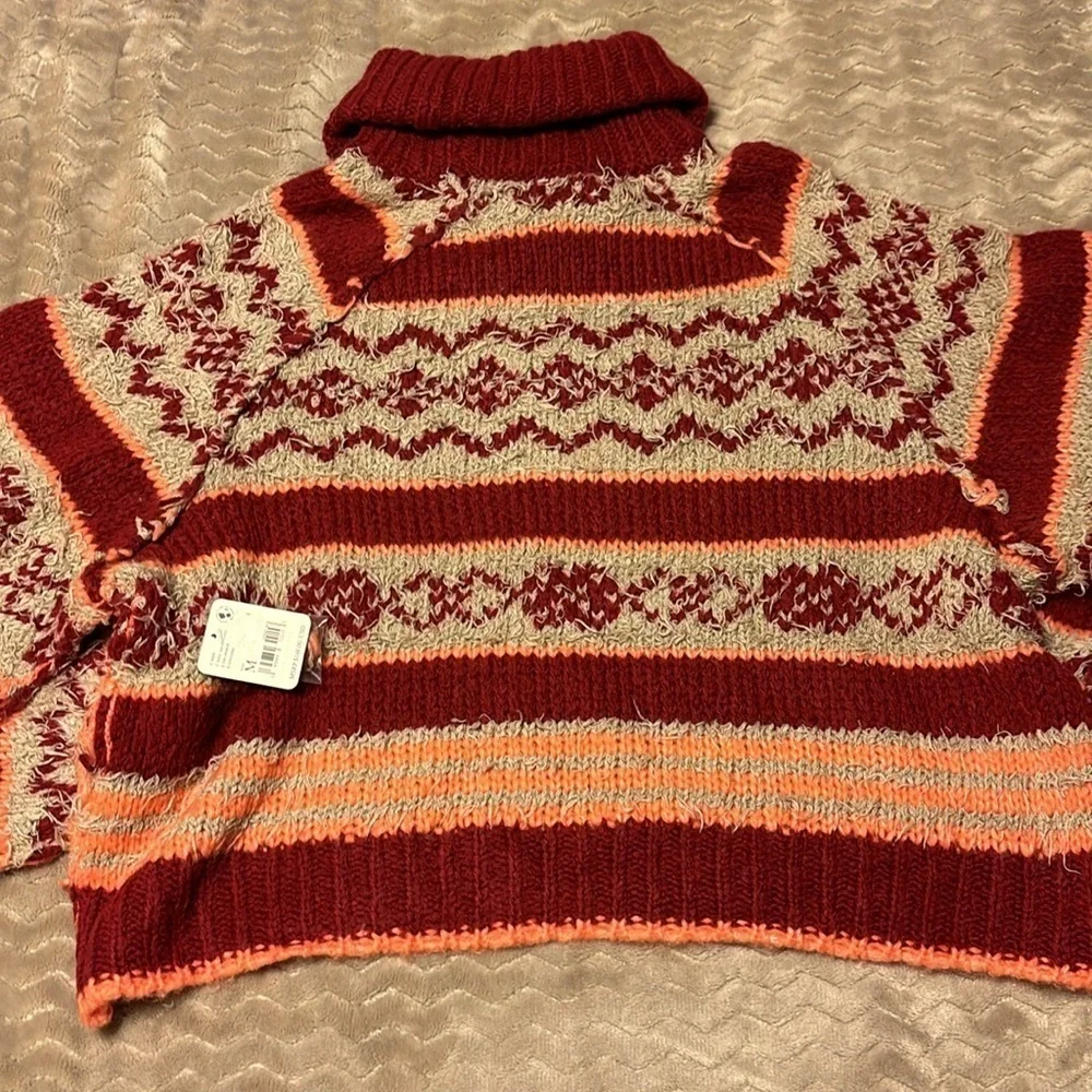 Free People Check Me Out Sweater Size M NWT